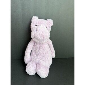 Jellycat‎ London Lavender Bashful Hippo Plush Stuffed Animal Toy